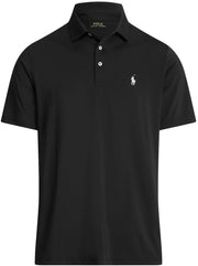Polo Ralph Lauren Mens Performance Polo Shirts (L Black) Large