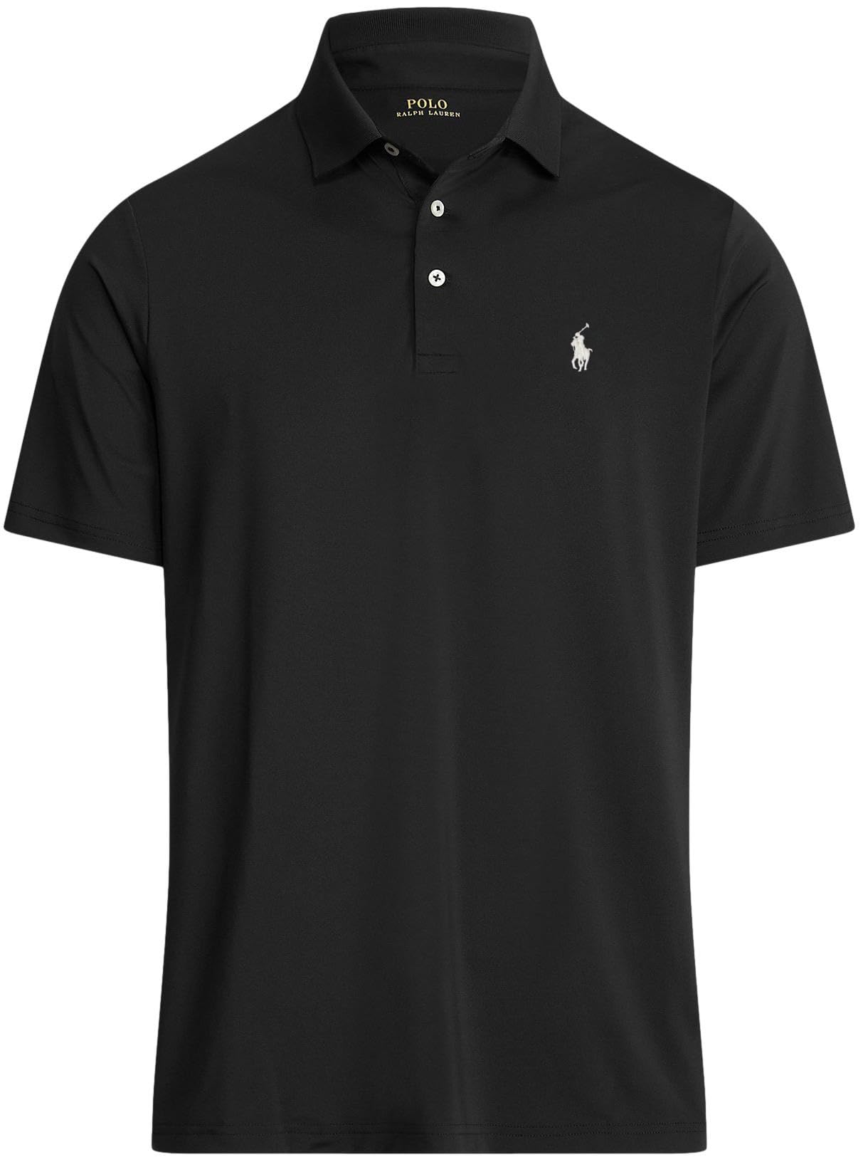Polo Ralph Lauren Mens Performance Polo Shirts (L Black) Large