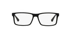 Emporio Armani Mens EA3038 Rectangular Sunglasses Rubber Black/Demo Lens 54 mm