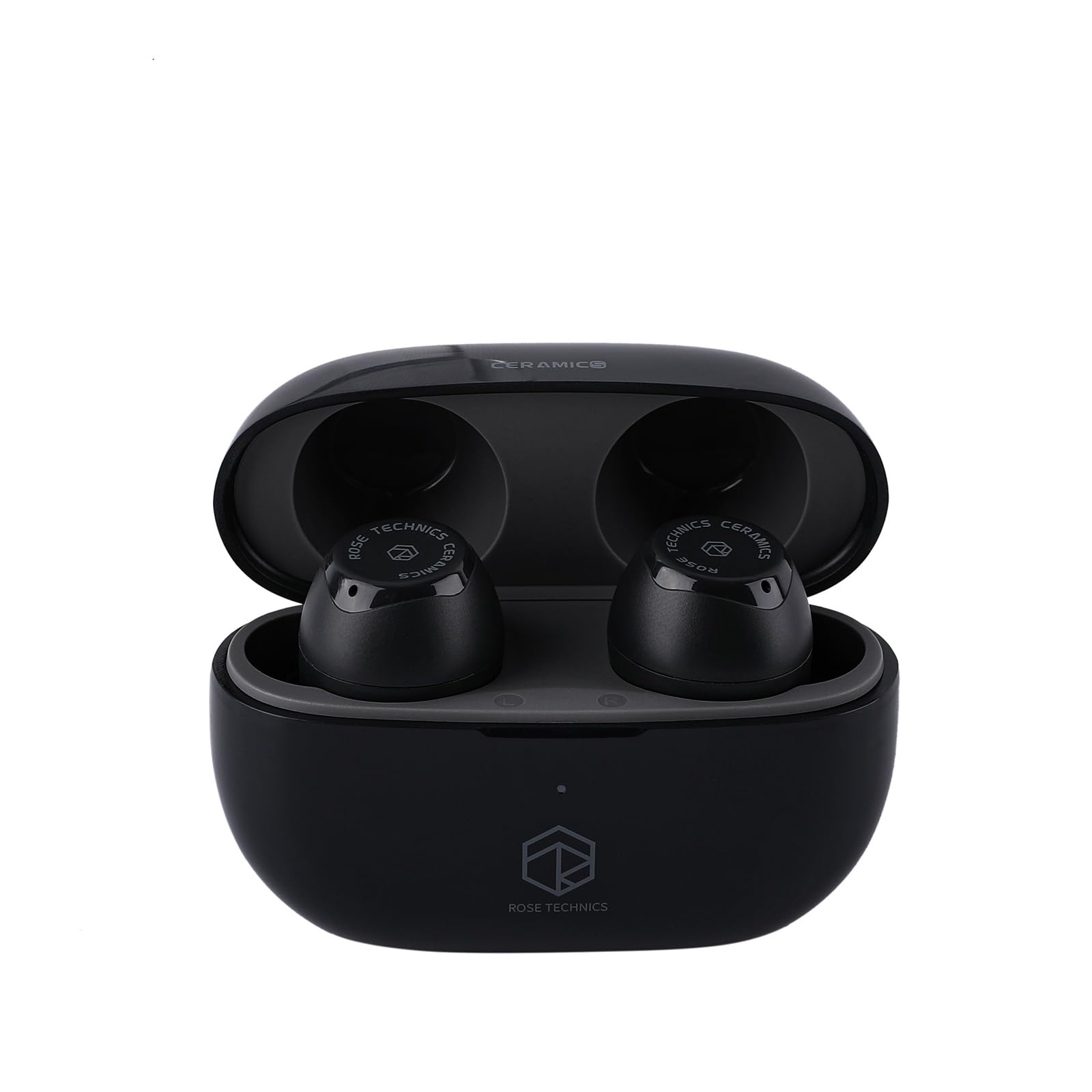 Linsoul Rose Technics Ceramics Wireless Earbuds 10mm DD HiFi Gaming Earbuds Bluetooth 5.3 Earphones with ENC Noise Canceling Dual Connect 60ms Latency for Workout (Black)