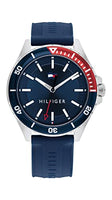 Tommy Hilfiger Mens Stainless Steel & Multicolor Aluminum Case and Silicone Strap Watch Color: Blue (Model: 1792009)