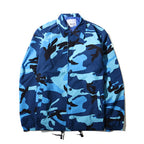 Men's Camouflage Coach Jacket, Skateboard Windbreaker