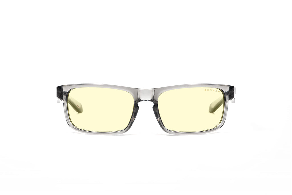 GUNNAR - Premium Gaming and Computer Glasses - Blocks 65% Blue Light - Enigma Smoke Amber Tint