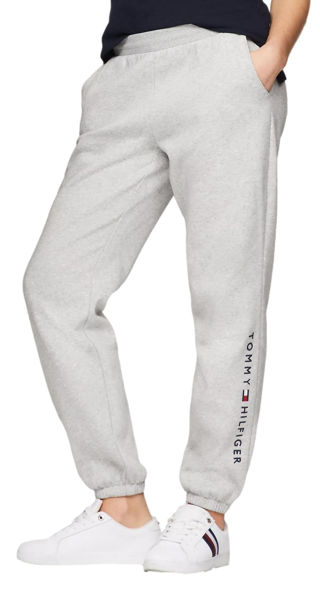 Tommy Hilfiger Womens Embroidered Tommy Logo Sweatpants GreyHtr M