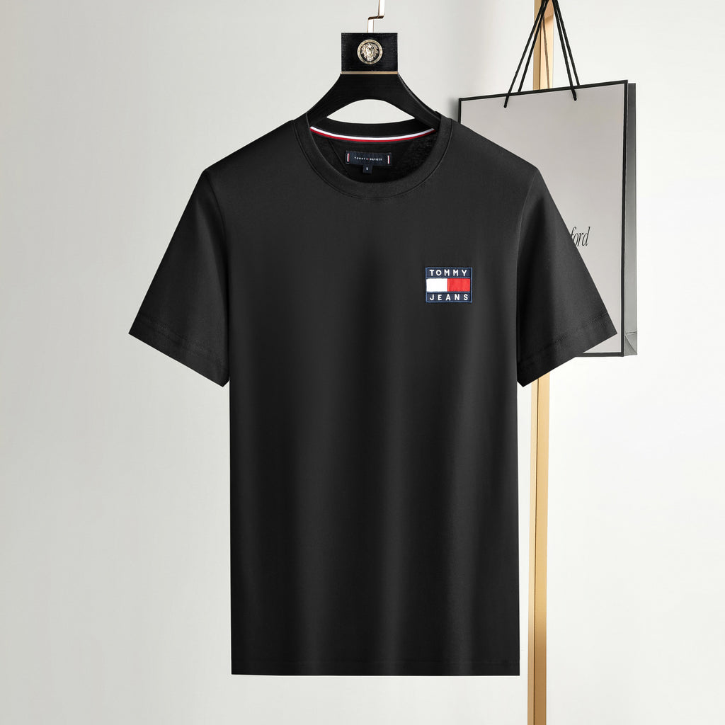 Tommy Men's Short Sleeve Cotton Crew Neck T-Shirt