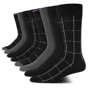 Tommy Hilfiger Mens Dress Socks - 8 Pack Comfort Stretch Crew Socks for Men - Crew Length Breathable Mens Work Socks (7-12) Size 7-12 BlackGrey
