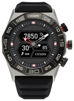 Citizen CZ Smart PQ2 Hybrid Smartwatch with YouQ Wellness app Featuring IBM Watson® AI and NASA Research Black and White Customizable Display Bluetooth HR Activity Tracker 18-Day Battery Life