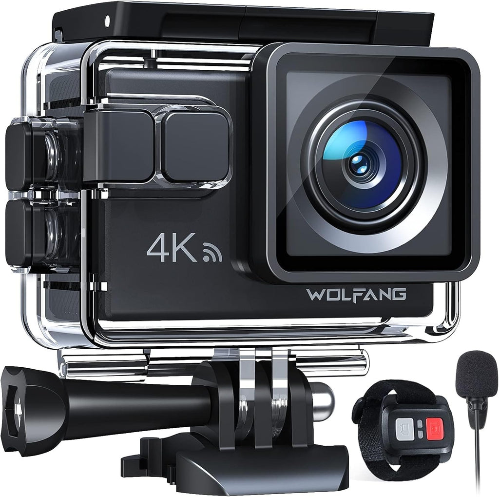 WOLFANG Advanced 4K 20MP Action Camera GA100