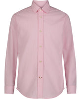 Tommy Hilfiger Boys Long Sleeve Dress Shirt Collared Button-Down with Cuff Sleeves Gingham Light Pink 16