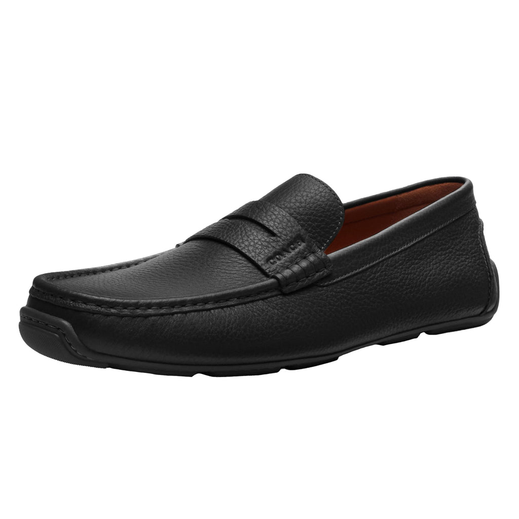 Coach Mens Luca Leather Driver Loafer Black 11