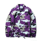 Men's Camouflage Coach Jacket, Skateboard Windbreaker