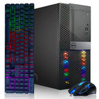 Dell Gaming PC Desktop Computer Intel Quad Core i5 up to 3.6G GeForce GTX 1660 Super 6G GDDR6 16G 256G SSD + 3TB RGB Keyboard & Mouse WiFi & Bluetooth 5.0 Win 10 Pro (Renewed)