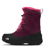 THE NORTH FACE Teen Alpenglow V Waterproof Boot Boysenberry/TNF Black 6