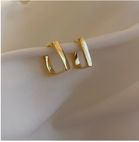 Dior-Style Zirkonia Earrings, 18K Gold-Plated (One Pair)