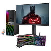Dell RGB Gaming PC with 24 Inch Gaming Monitor OptiPlex Desktop Computer Intel i7-6700 Processor 3.40 GHz NVIDIA GeForce GT 1030 2GB 16GB RAM 512GB SSD Win 10 Pro WiFi HDMI (Renewed)