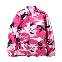 Men's Camouflage Coach Jacket, Skateboard Windbreaker