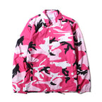 Men's Camouflage Coach Jacket, Skateboard Windbreaker