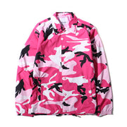 Men's Camouflage Coach Jacket, Skateboard Windbreaker