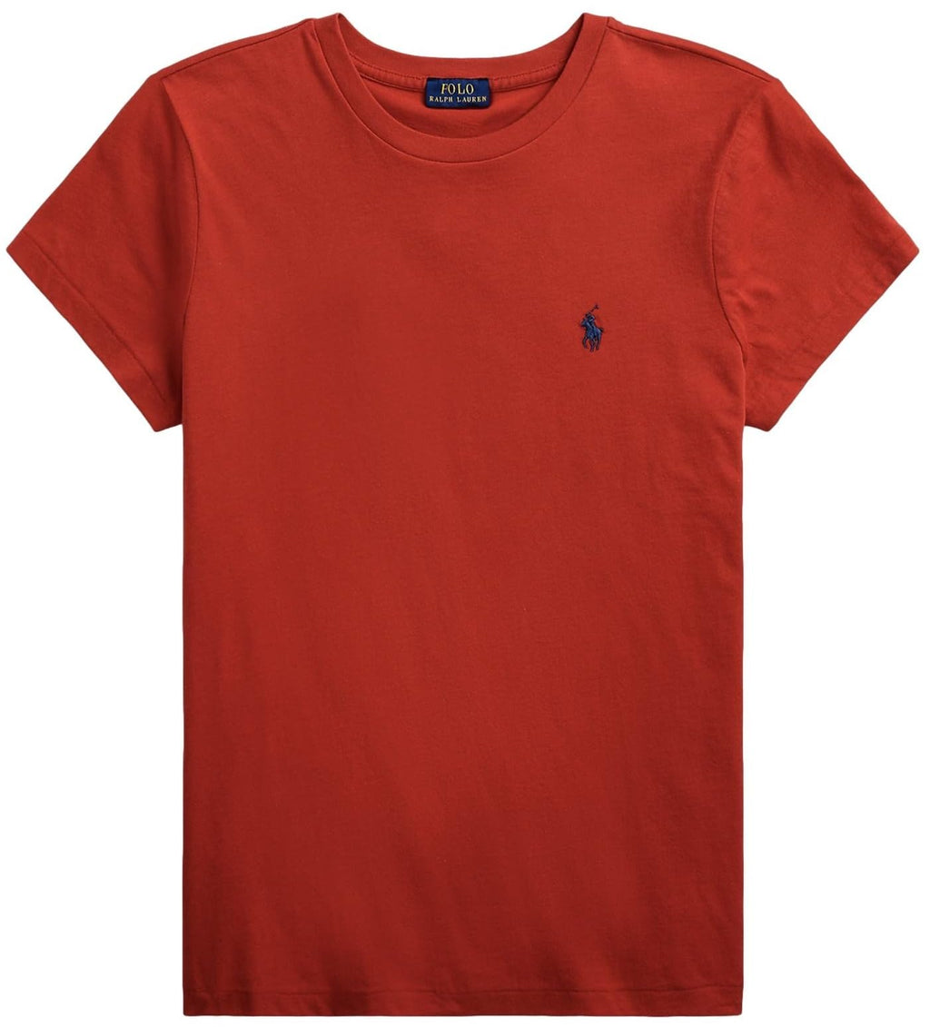 POLO RALPH LAUREN Womens Crew Neck Jersey T-Shirt (Small RalphRed)