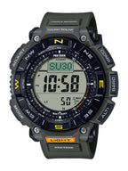 Casio PRG340 Series | Pro Trek | Green | 100 Meter Water Resistance | Compass | Alt/Baro-Thermo | Tough Solar Power | 1-100 SEC Stopwatch | Countdown Timer | World Time