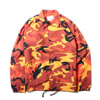 Men's Camouflage Coach Jacket, Skateboard Windbreaker