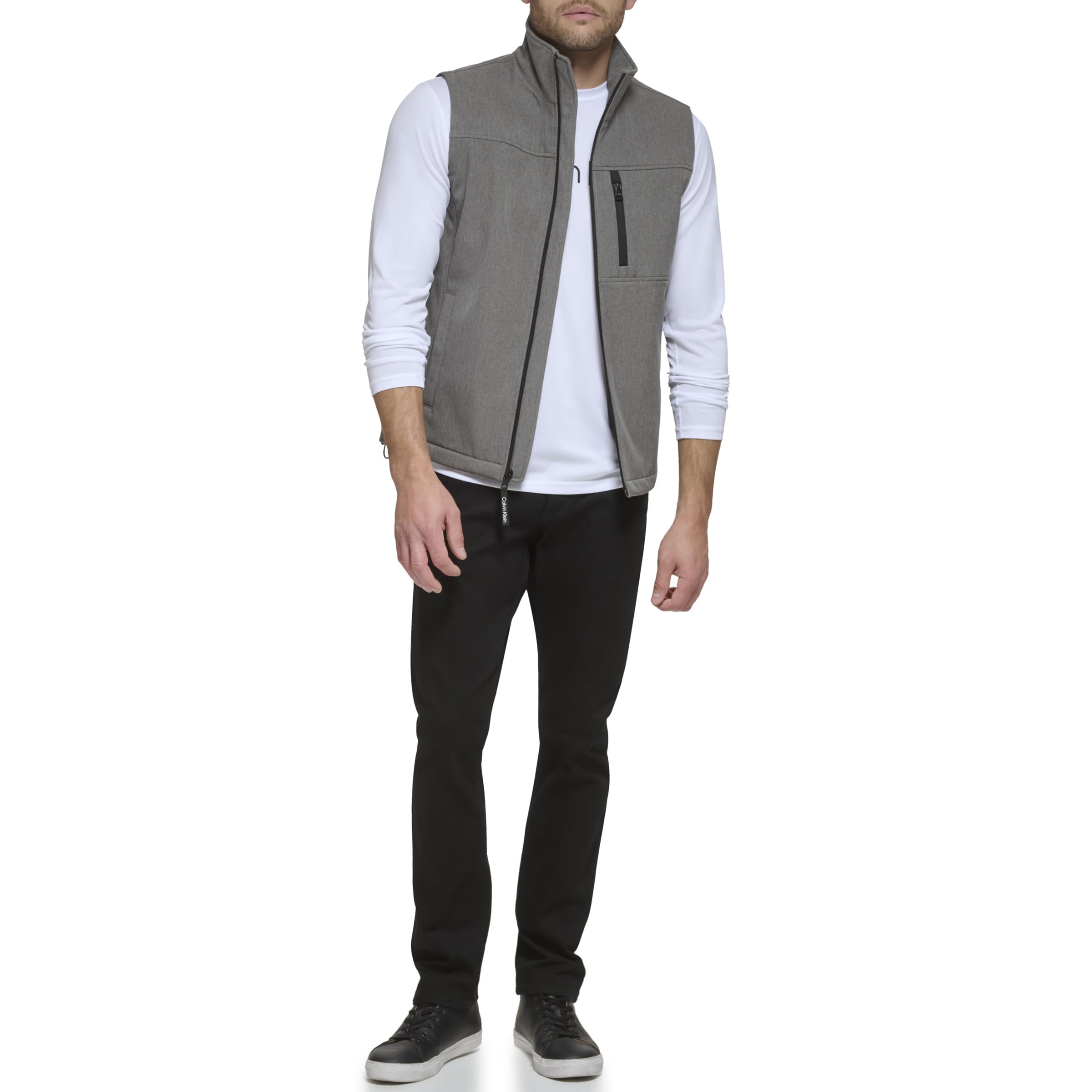 Calvin Klein Mens Outerwear JacketLt Grey HeatherMedium